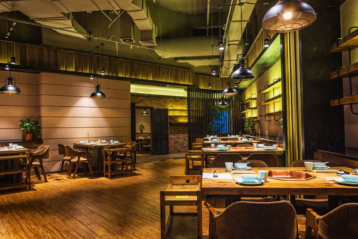 Interior of F&B restaurant in Malaysia