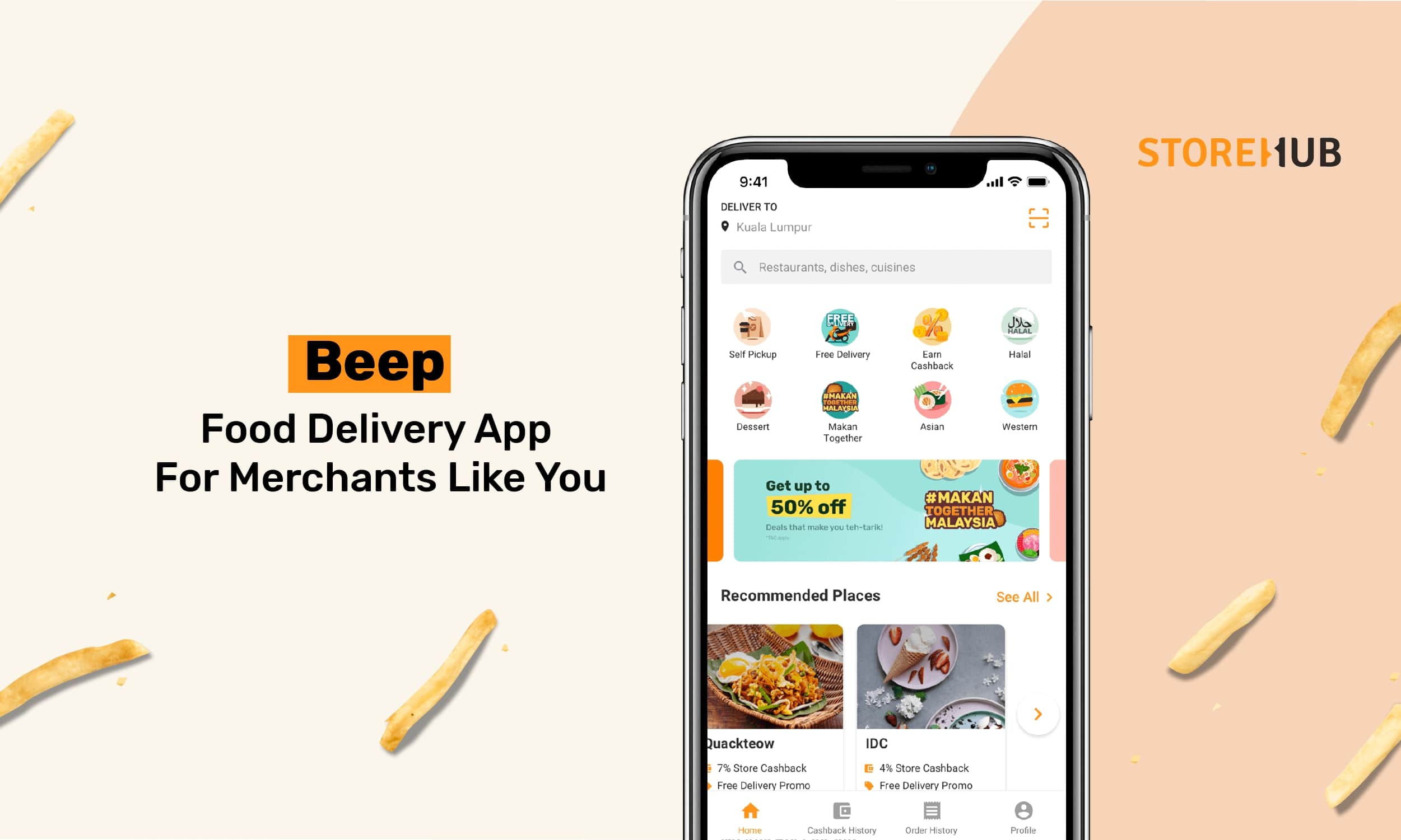 Beep, a food delivery app for merchants like you