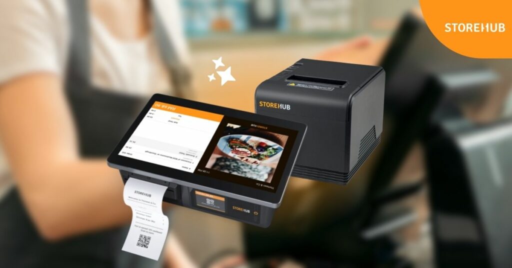 StoreHub receipt printer and Android POS integrated with receipt printer