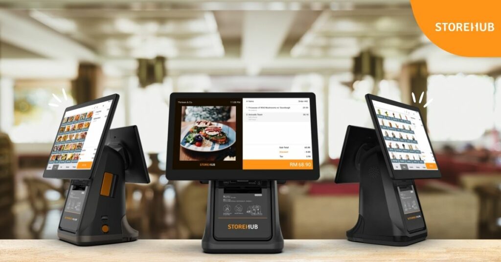 StoreHub dual-screen POS hardware