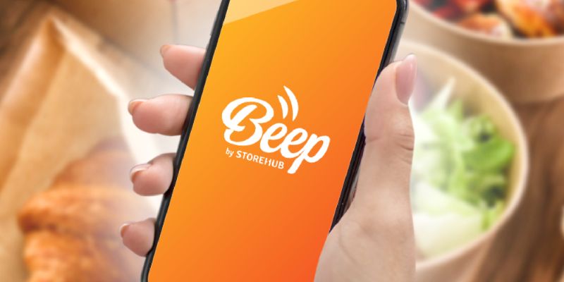 A customer using the Beep app