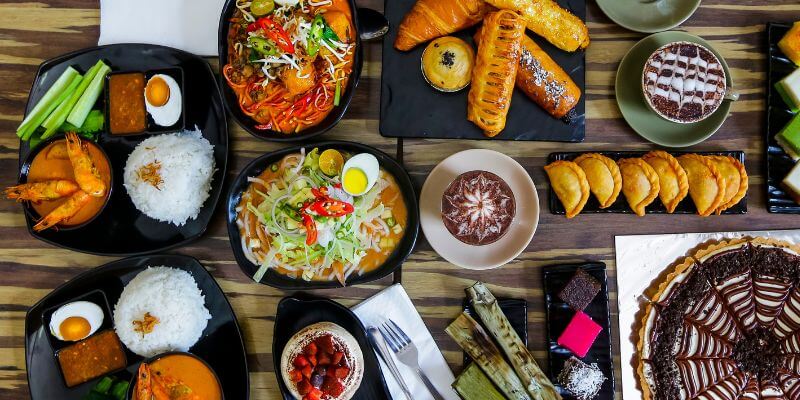 A variety of dishes for buka puasa