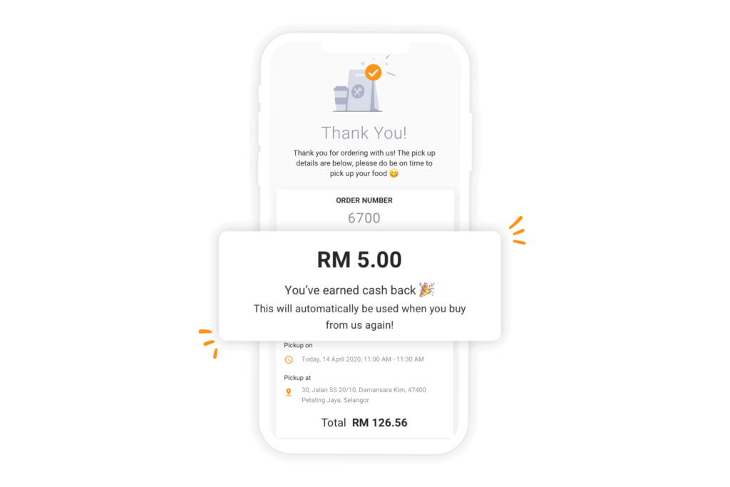 StoreHub Cashback Loyalty feature