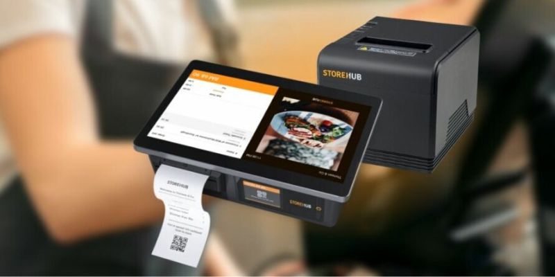 StoreHub's POS system printing receipt