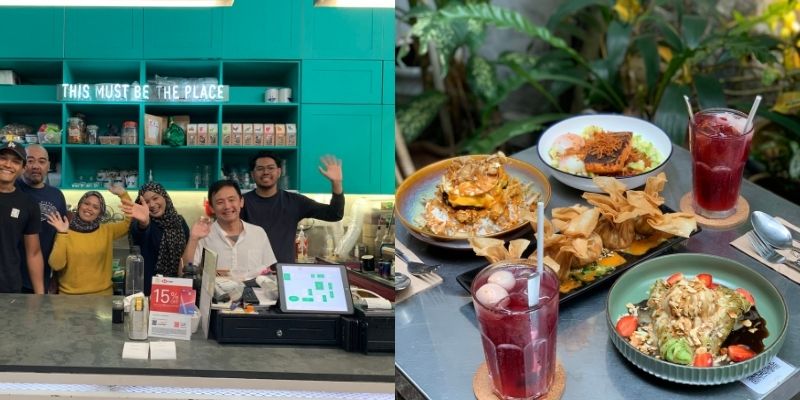 Team Merchant’s Lane | Meja penuh dengan menu ikonik Merchant’s Lane