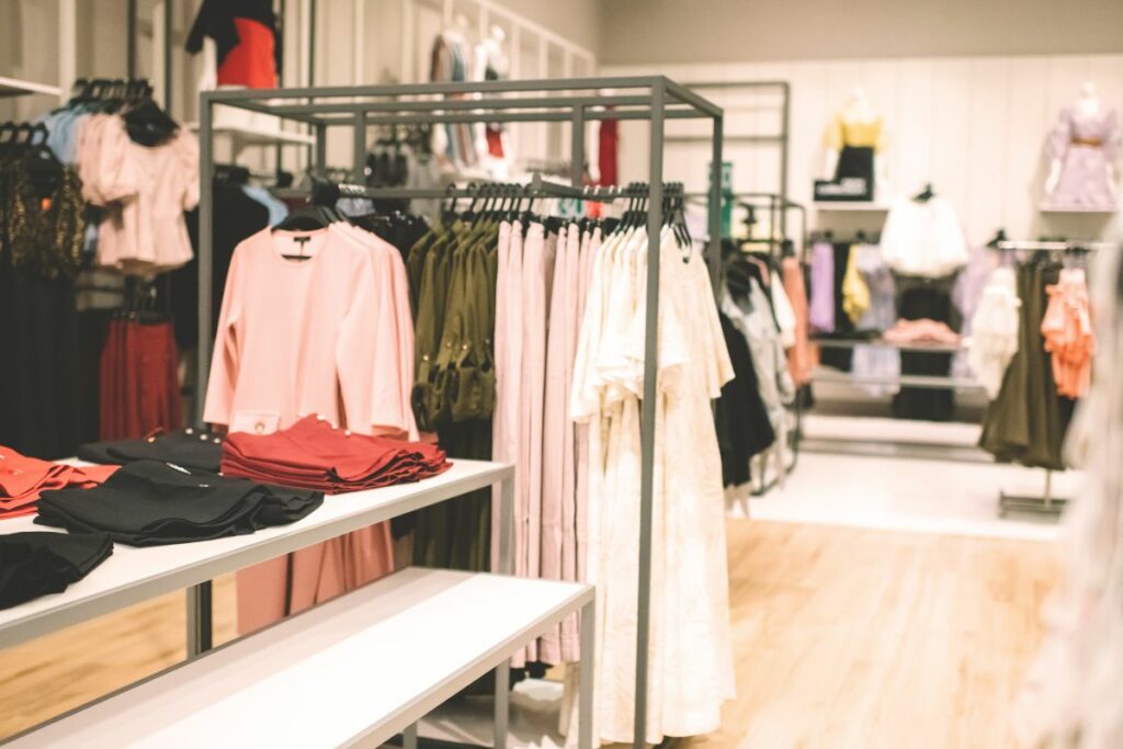 The inside of a retail store