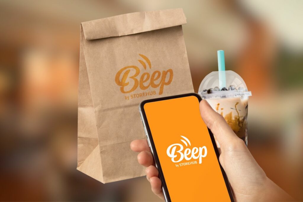 Beep Food Delivery with some food and takeaway packaging
