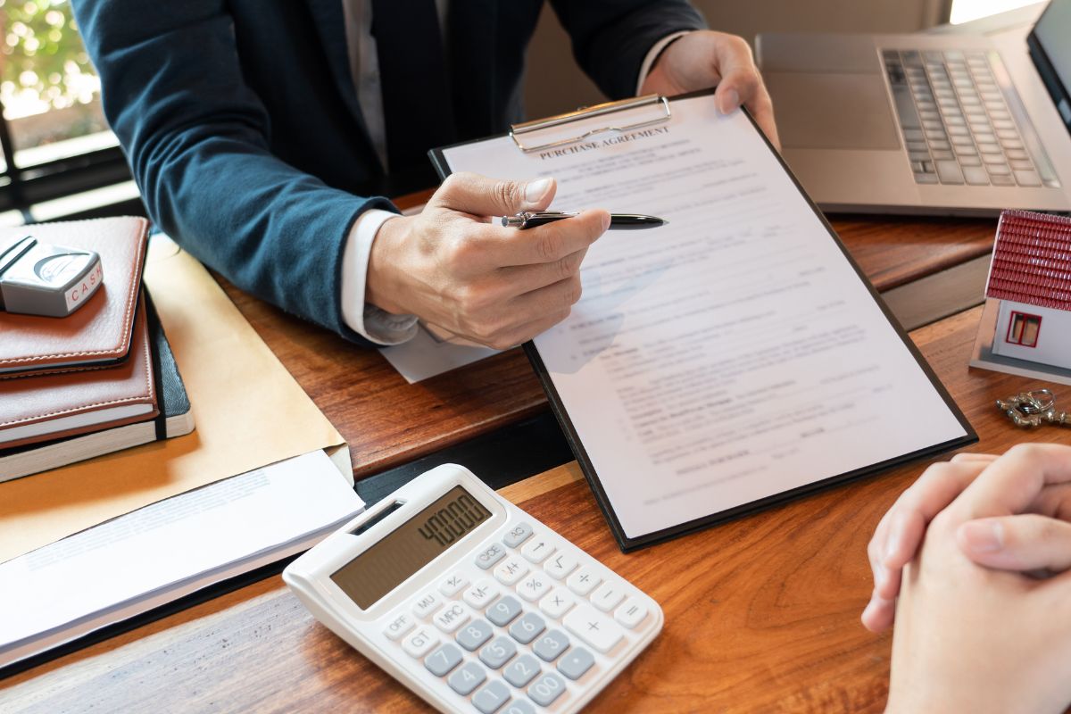 A man getting a loan