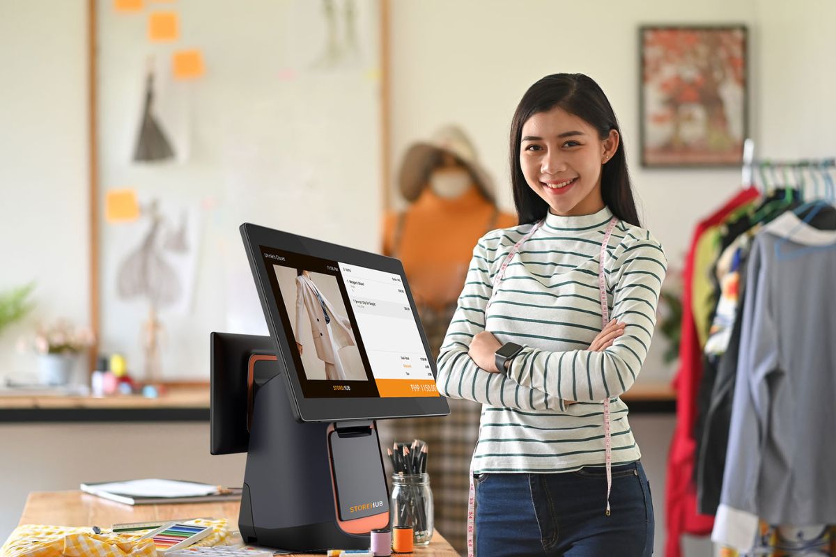 A Filipino business owner with a StoreHub POS System