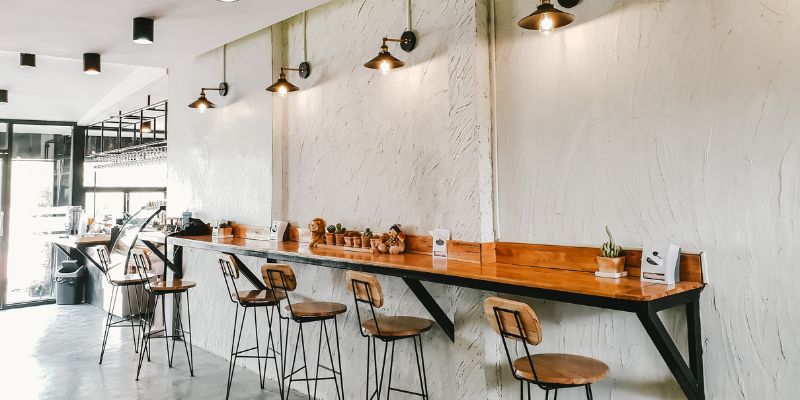An empty café