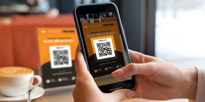 A Filipino customer ordering more food through QR Order & Pay