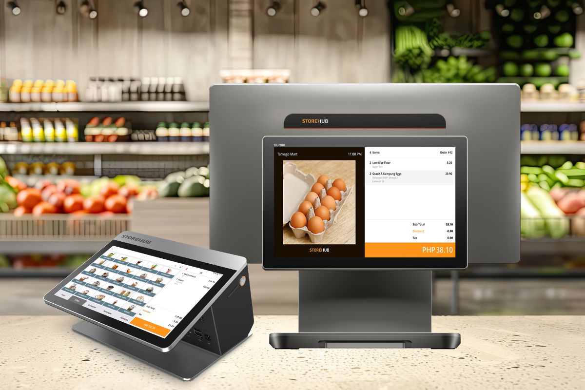 StoreHub POS system in a grocery store in Metro Manila