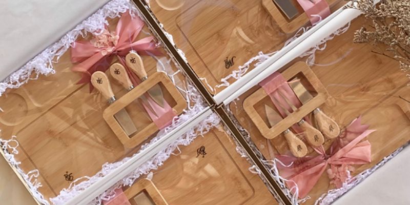 Customized charcuterie boards by Artbox Studio
