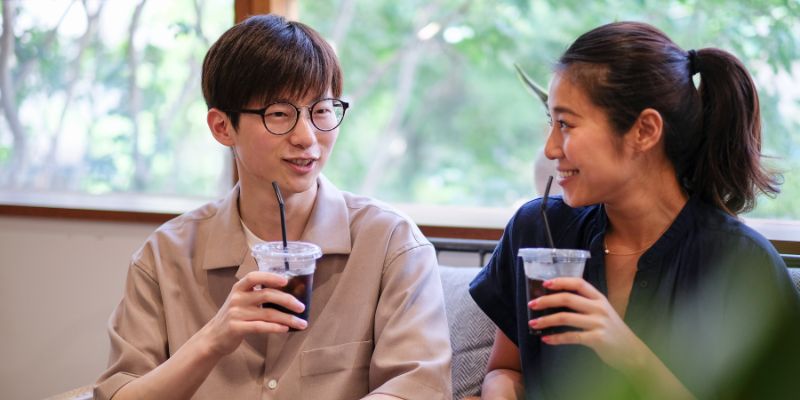 A Filipino couple brainstorming together