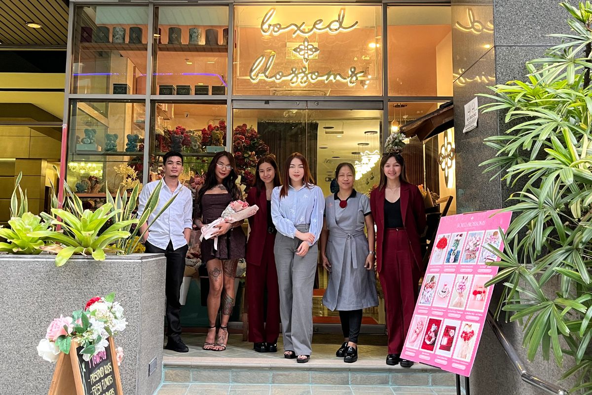 The Boxed Blossoms and Vine Cafe Lounge team