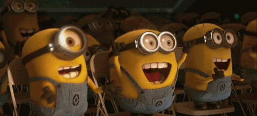Despicable Me minions cheering