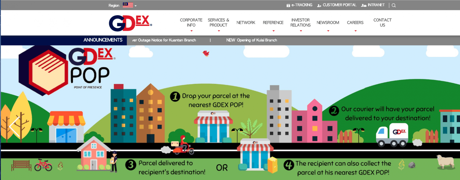 GDex website screenshot