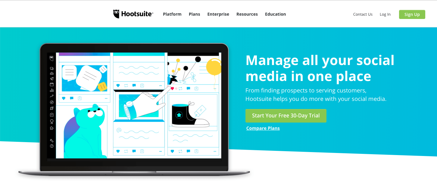 Hootsuite website screenshot