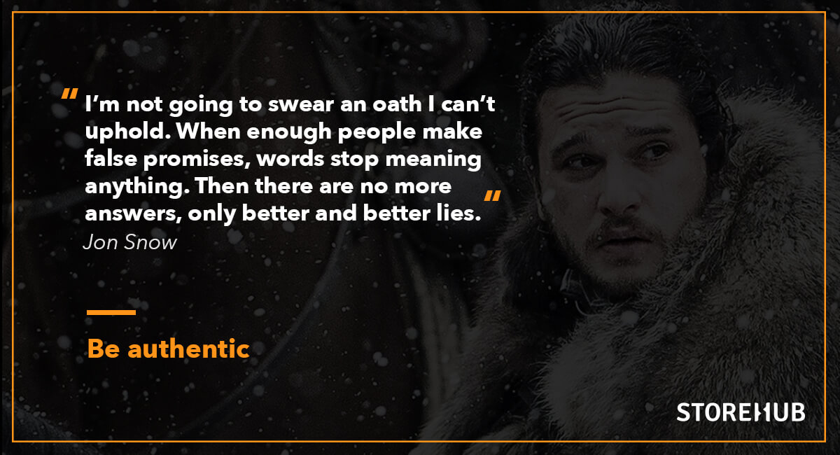 Jon Snow quote on Game of Thrones