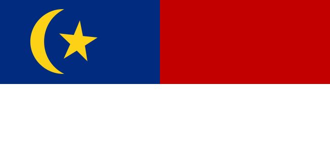 Malacca Melaka state flag Malaysia