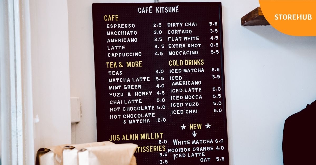Optimise your menu