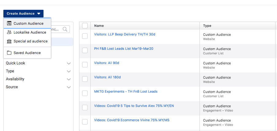 How to create Facebook Custom Audience