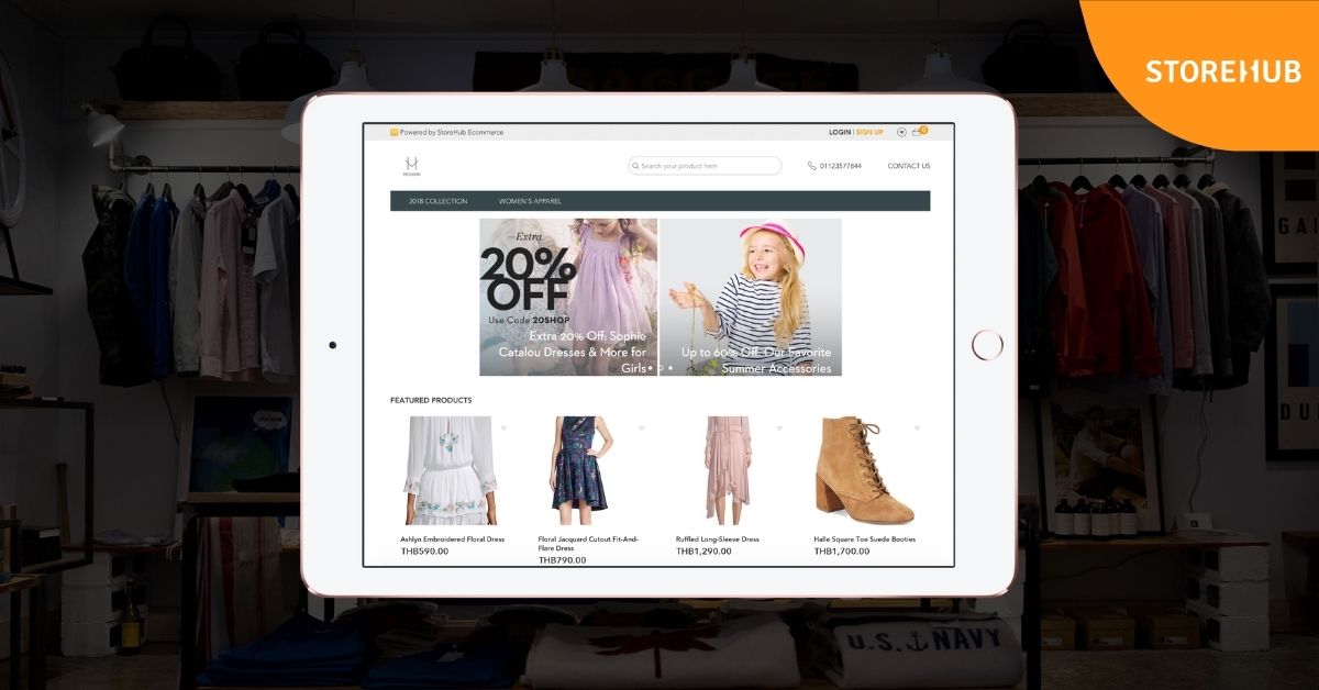 Sell clothes online with StoreHub Ecommerce