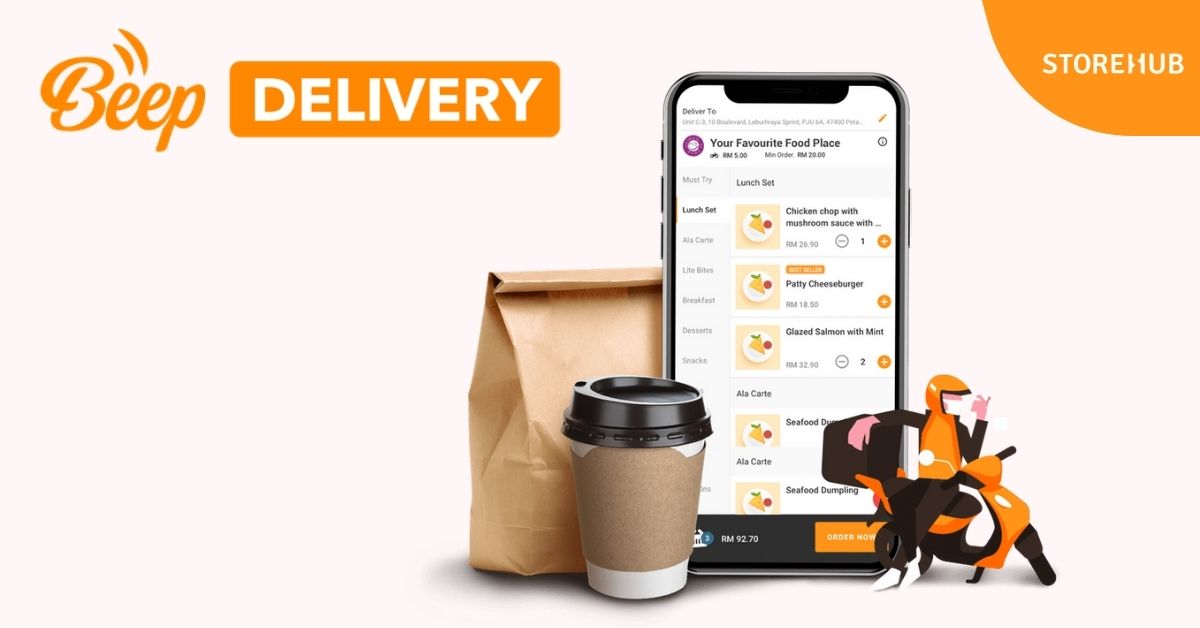 storehub beep delivery by storehub how much your online food ordering system really costs you food delivery system platform beep commission charges transaction fees malaysia klang valley kl petaling jaya F&B business restaurants cafe owners tips advice local support