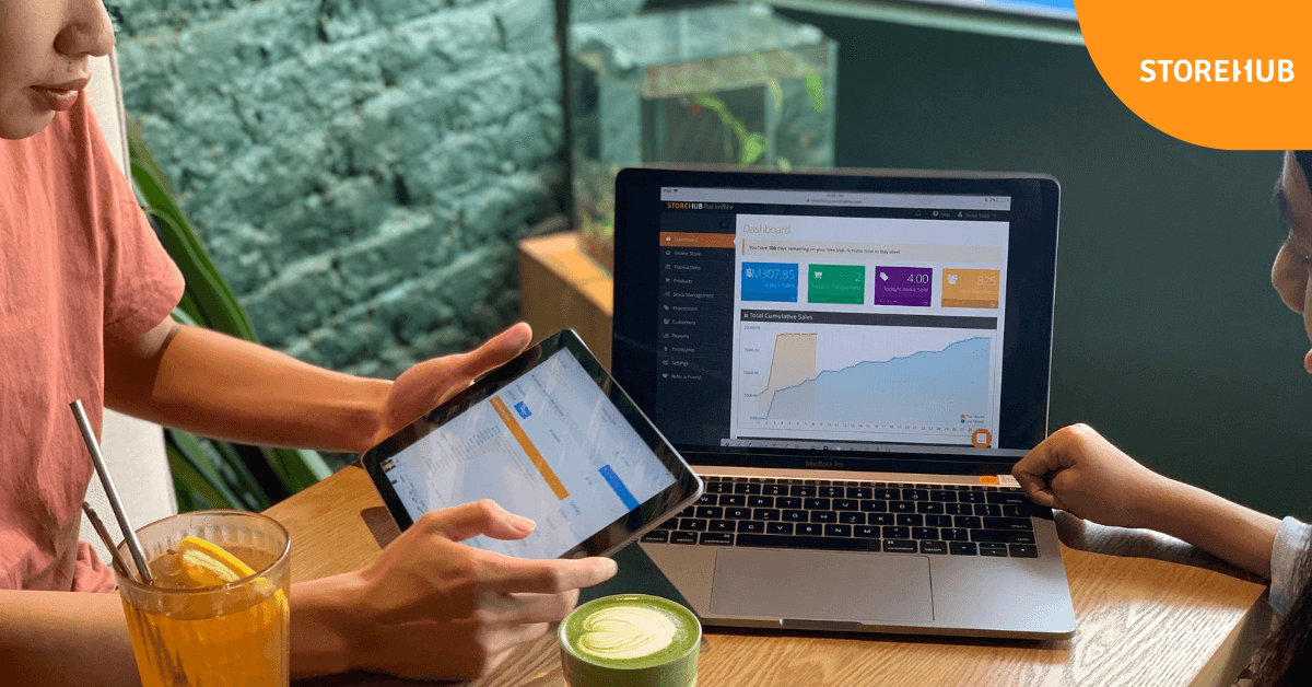 StoreHub BackOffice on ipad and Laptop