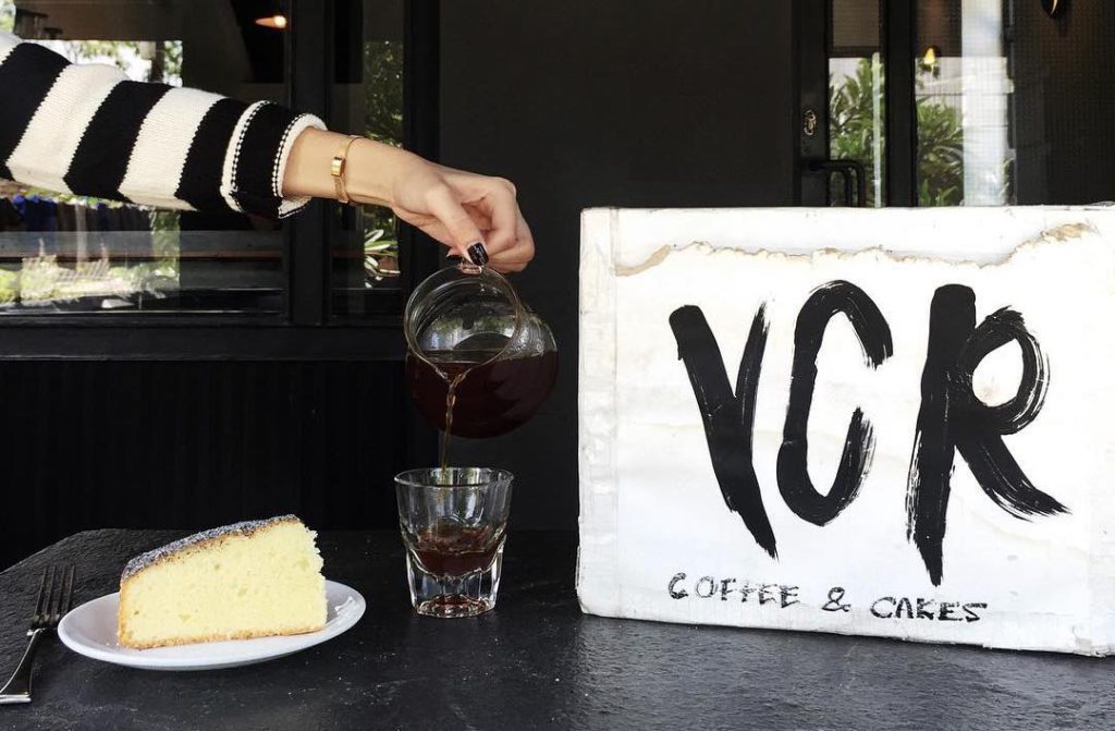 VCR cafe coffee sign