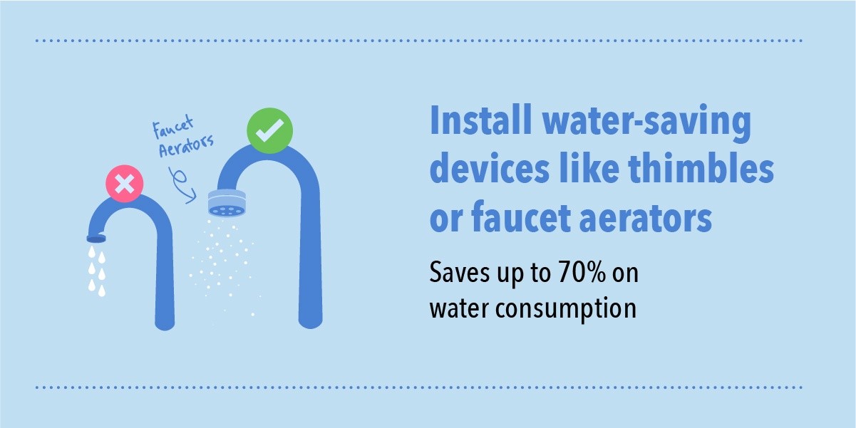 Water outage infographic faucet aerator