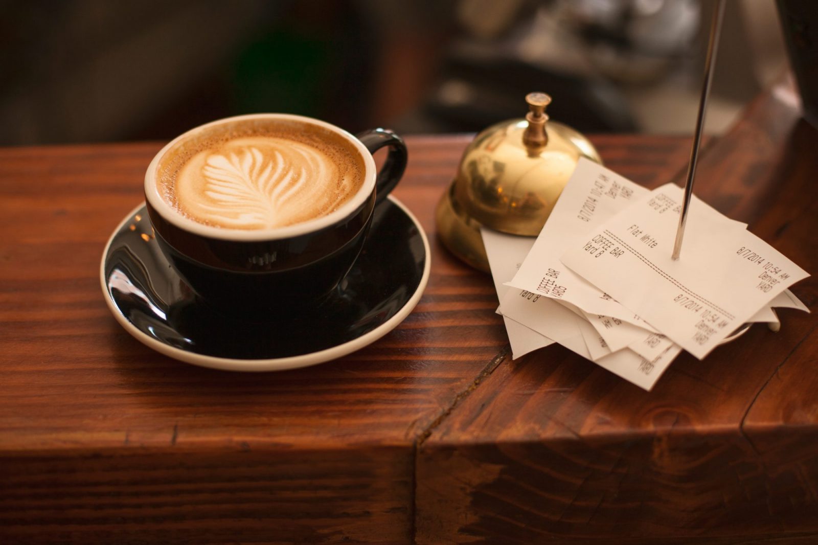 coffee cups on table