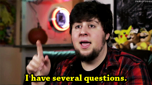 man asking questions