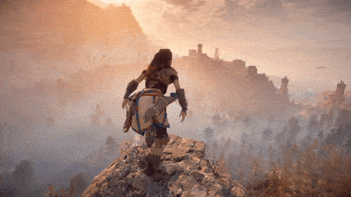 man standing on mountain