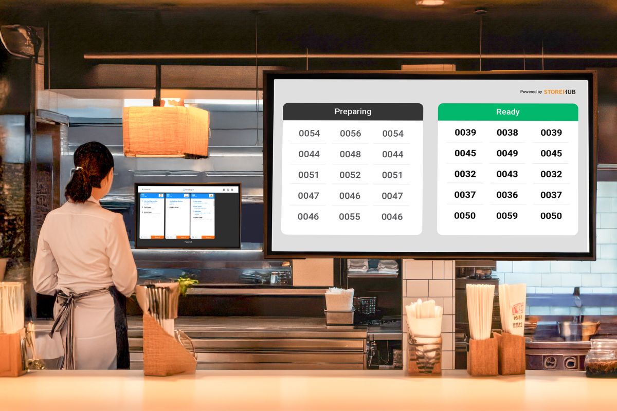 StoreHub's Kitchen Display System in a restaurant